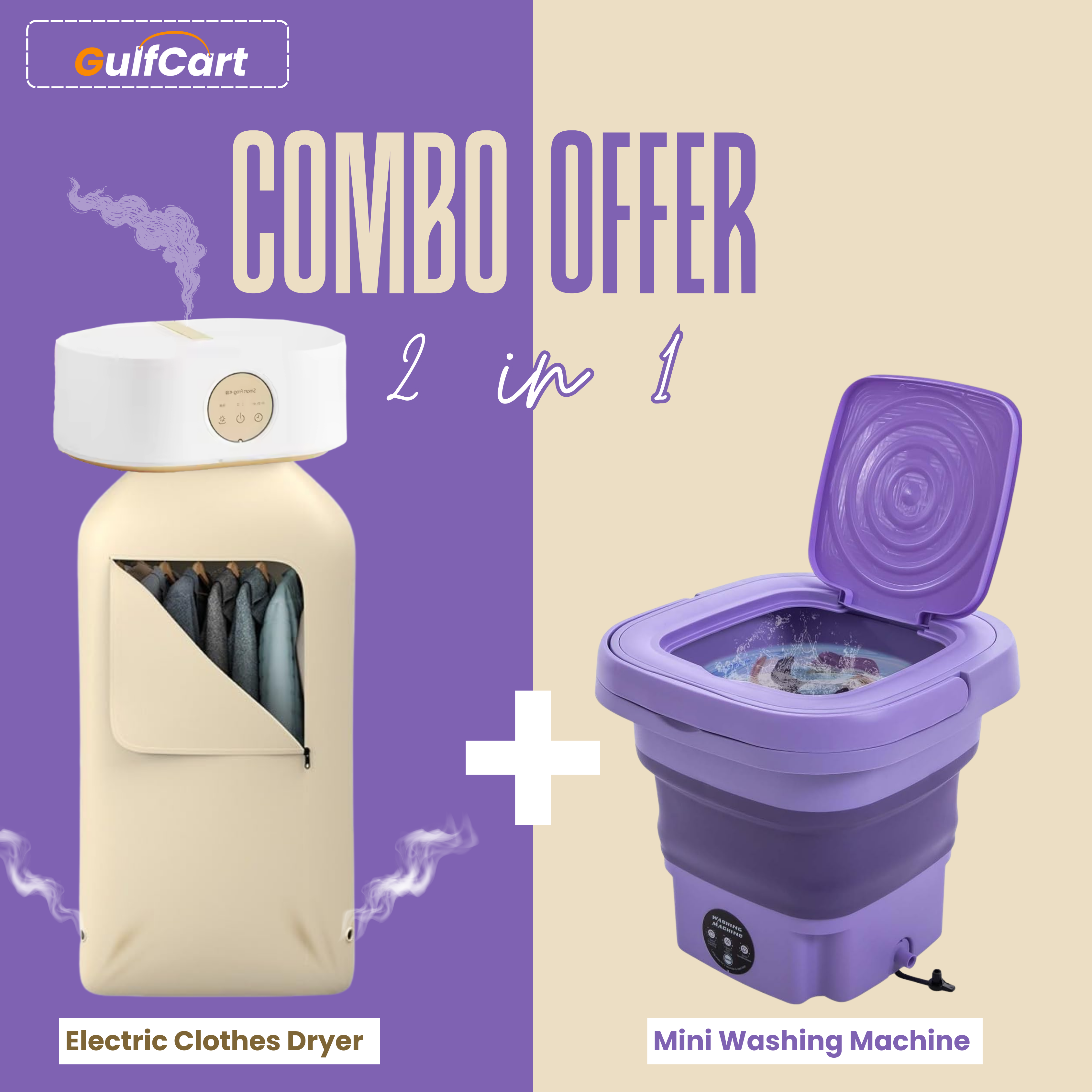 Portable Washing Machine & Portable Electric Clothes Dryer Exclusive offer ( Pack of 2 )